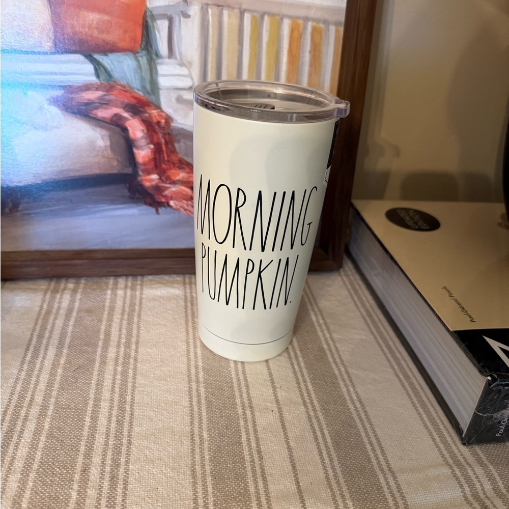Rae Dunn White 'Morning Pumpkin' Insulated Tumbler